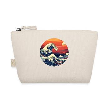Große Welle The Great Wave Kanagawa - Bio-Täschchen - Natur - Vorne