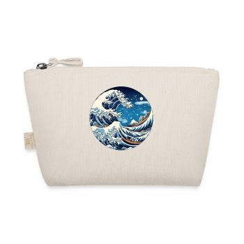 Große Welle The Great Wave Kanagawa - Bio-Täschchen - Natur - Vorne