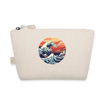Große Welle The Great Wave Kanagawa - Bio-Täschchen - Natur - Vorne