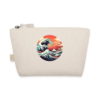 Große Welle The Great Wave Kanagawa - Bio-Täschchen - Natur - Vorne