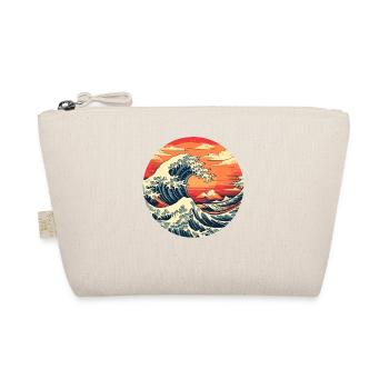 Große Welle The Great Wave Kanagawa - Bio-Täschchen - Natur - Vorne