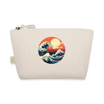Große Welle The Great Wave Kanagawa - Bio-Täschchen - Natur - Vorne