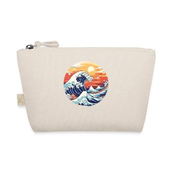 Große Welle The Great Wave Kanagawa - Bio-Täschchen - Natur - Vorne