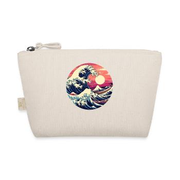 Große Welle The Great Wave Kanagawa - Bio-Täschchen - Natur - Vorne