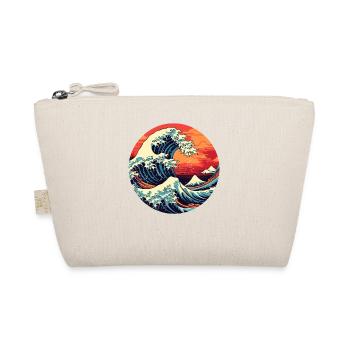 Große Welle The Great Wave Kanagawa - Bio-Täschchen - Natur - Vorne