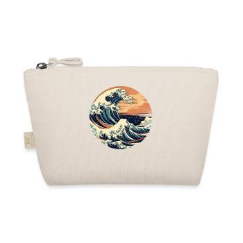 Große Welle The Great Wave Kanagawa - Bio-Täschchen - Natur - Vorne