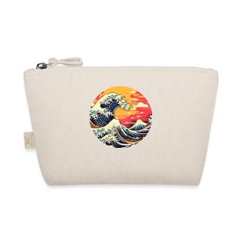 Große Welle The Great Wave Kanagawa - Bio-Täschchen - Natur - Vorne
