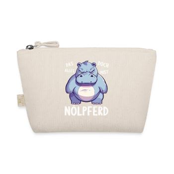Hippo Hippo Complain Complainer Nölpferd - Organic Pouch - nature - Front