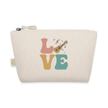 LOVE Ukulélé Player Instrument - Trousse biologique - nature - Devant
