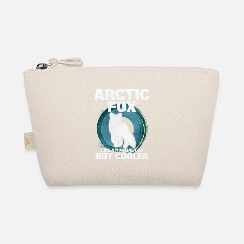 Cute arctic fox gift Organic Pouch