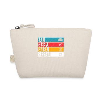 Eat Sleep Salsa Repeat für Salsa Tänzer - Bio-Täschchen - Natur - Vorne