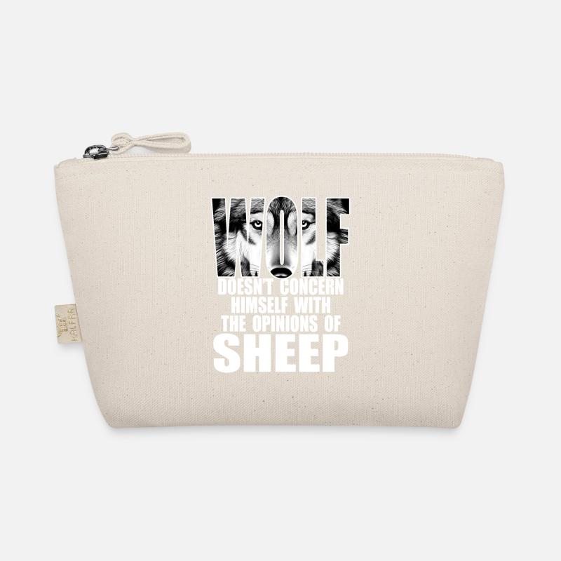 Wolf, Strong and Independent Organic Pouch
