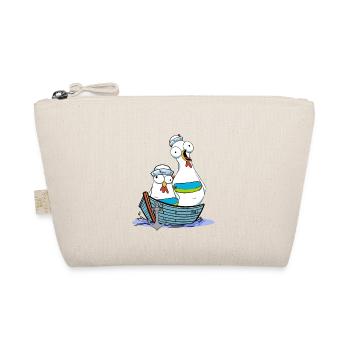 Chicken Sailor Sailor Maritime Anchor Ahoy Voyage - Organic Pouch - nature - Front