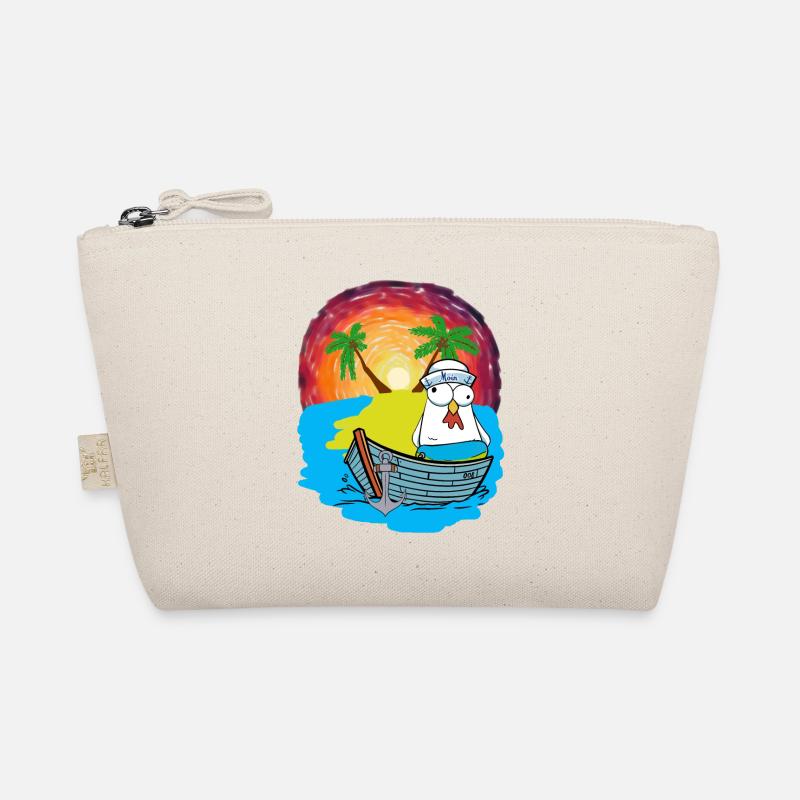 Chickens Sailors Boat Beach Swimming Ring Ahoy Organic Pouch