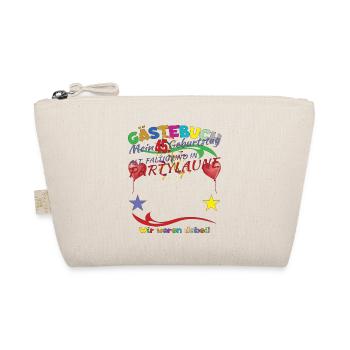 45th Birthday Man and Woman Guestbook - Organic Pouch - nature - Front