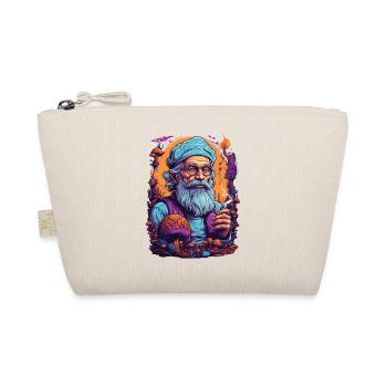 Vivid Colors Woodland Mushrooms Psychedelic Art - Organic Pouch - nature - Front
