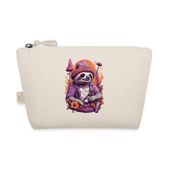 Sloth Psychedelic Art Music Festival Woodland Mushrooms - Organic Pouch - nature - Front