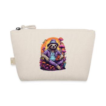 Sloth Psychedelic Art Goa Trance Forest Mushrooms - Organic Pouch - nature - Front