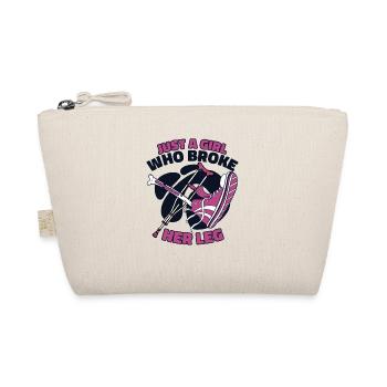 Just A Girl Who Broke Her Leg Broken Bone Bone - Organic Pouch - nature - Front
