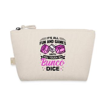 Bunco Squad Bunco Dice Bunco Game Night - Organic Pouch - nature - Front