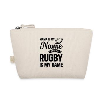 Mama is my name playing rugby is my game - Rugby M - Bio-Täschchen - Natur - Vorne