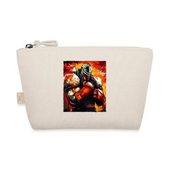 Ritter Boxer Kämpfer - Bio-Täschchen - Natur - Vorne
