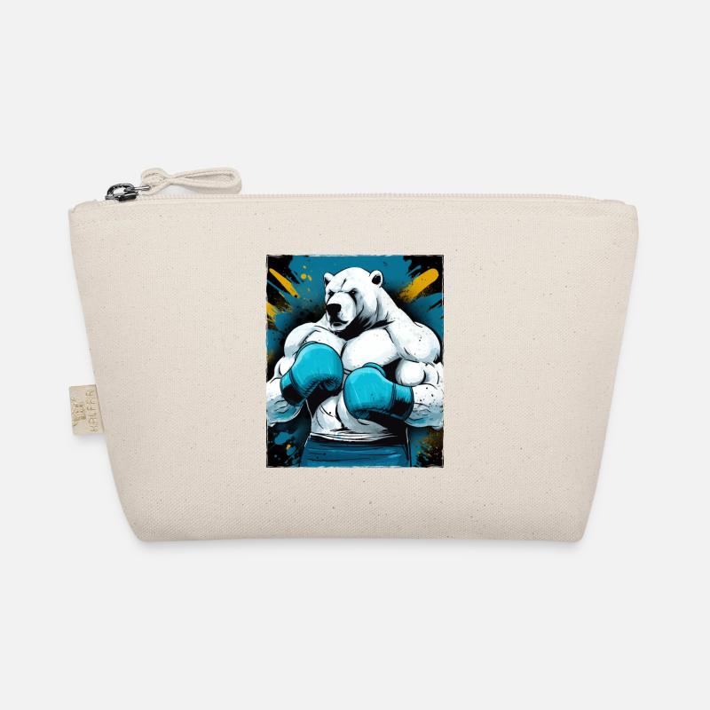 Polar Bär Boxer Kämpfer Eisbär Boxing Bio-Täschchen