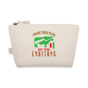Trade Your Plan Not Your Emotions Stock Market - Organic Pouch - nature - Front