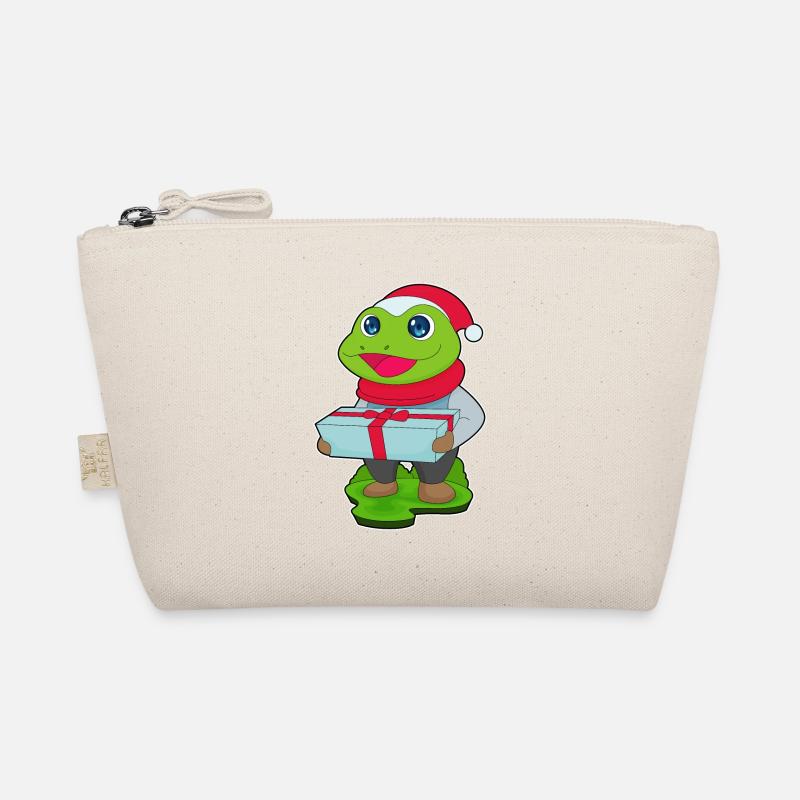 Frog Christmas Package Organic Pouch