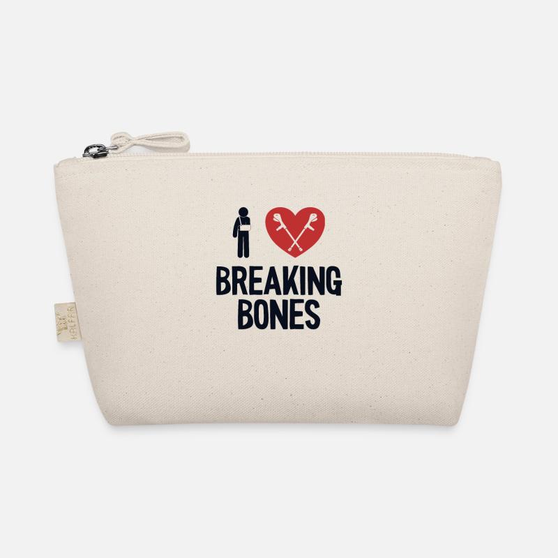 I love Breaking Bones Broken Arm Leg Surgeon Bone Organic Pouch