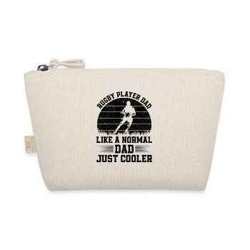 Papa joueur de rugby comme un papa normal juste plus cool - R - Trousse biologique - nature - Devant
