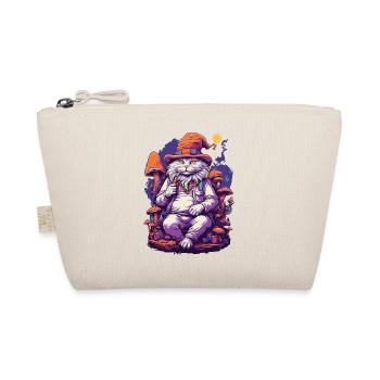 Cat Forest Mushrooms Psychedelic Goa Trance Art - Organic Pouch - nature - Front