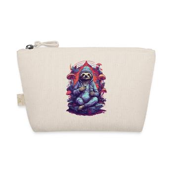 Sloth Forest Mushrooms Psychedelic Art Music Festival - Organic Pouch - nature - Front