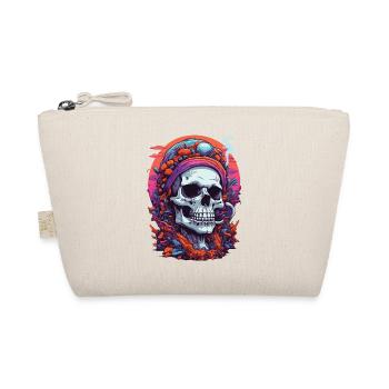 Psychedelic Skull Forest Mushrooms Goa Trance Art - Organic Pouch - nature - Front