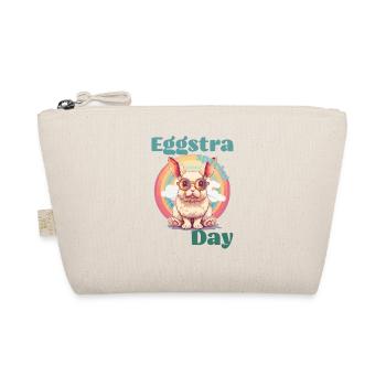 Easter bunny Easter rainbow funny gift - Organic Pouch - nature - Front