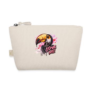 Zombie Toucan Needs Love - Love Me - Organic Pouch - nature - Front