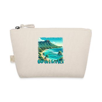 Waikiki Beach: Nature, Diving & Grunge Flair - Organic Pouch - nature - Front