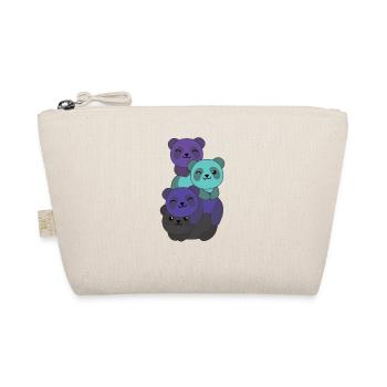 alexigender Flag Pride LGBTQ süße Panda - Bio-Täschchen - Natur - Vorne