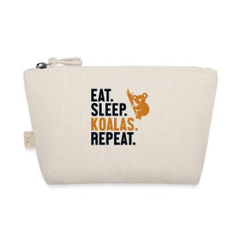 Eat Sleep Koalas Repeat Koalabear Eucalyptus - Organic Pouch - nature - Front