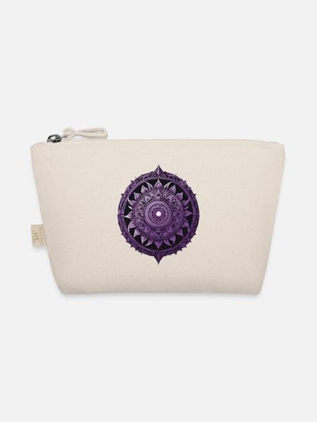 Mandala Design Ästhetisches Muster Spirituelles - Bio-Täschchen - Natur - Vorne
