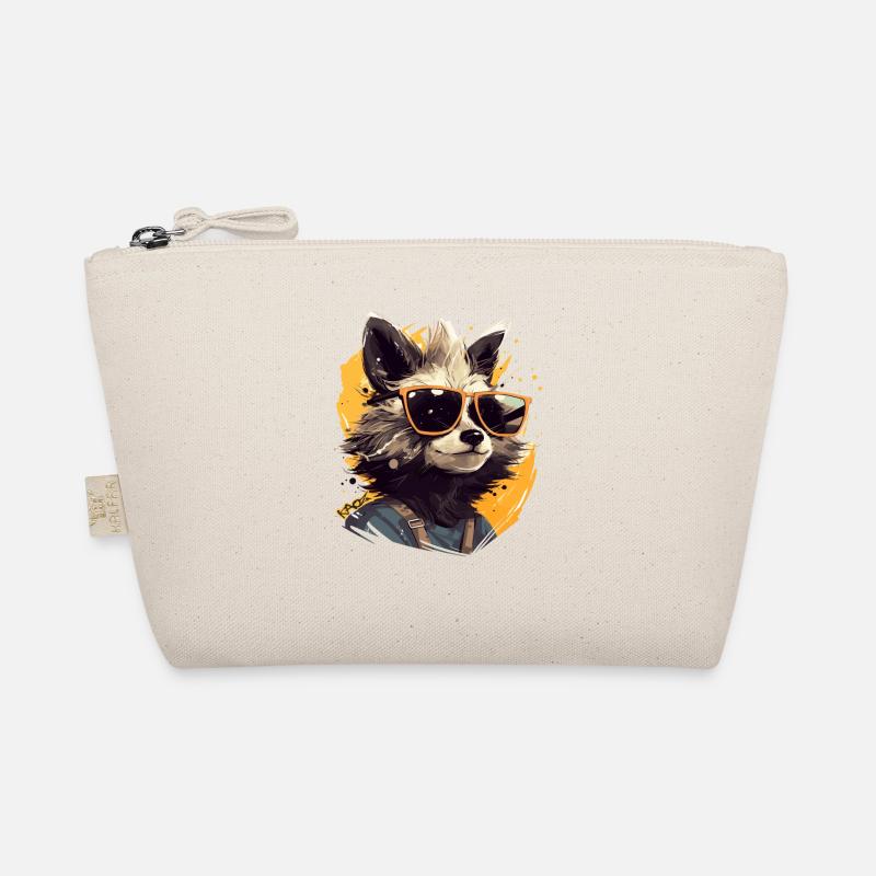 Cool sunglasses and a raccoon Organic Pouch