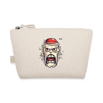 A Funny Angry Cartoon Milk Bottle - Organic Pouch - nature - Front