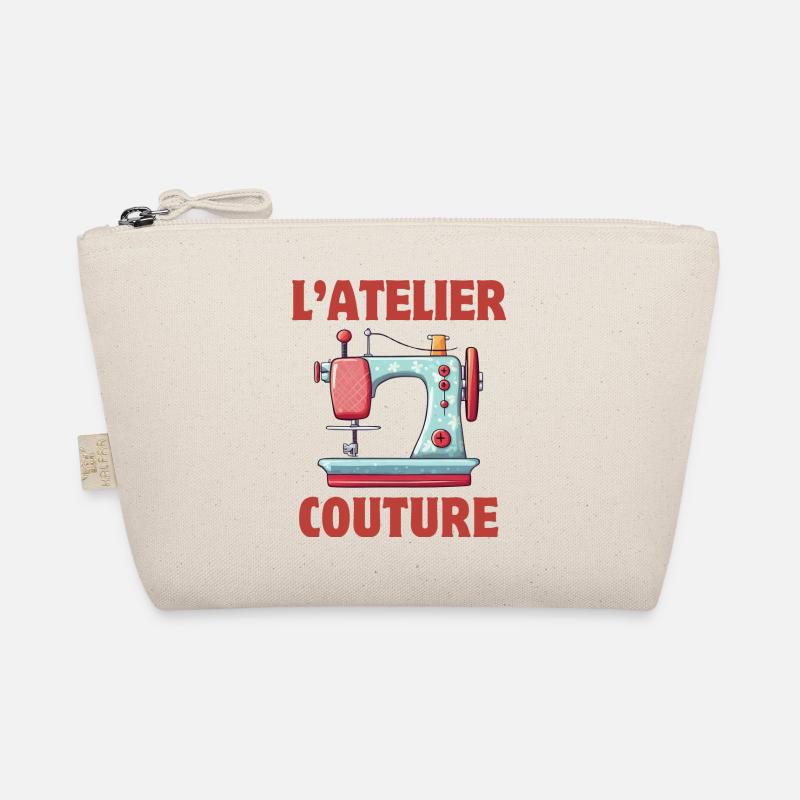 sewing, sewing workshop, embroidery Organic Pouch