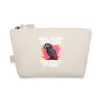 African Grey Parrot Gift - Organic Pouch - nature - Front