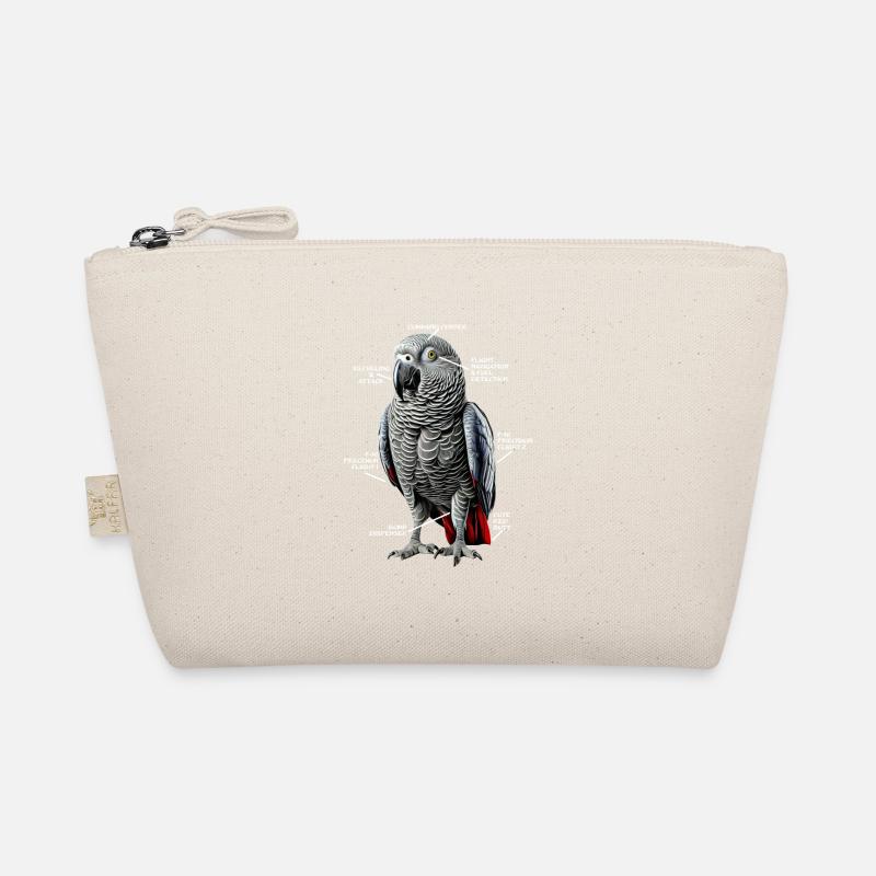African Grey Parrot Gift Organic Pouch