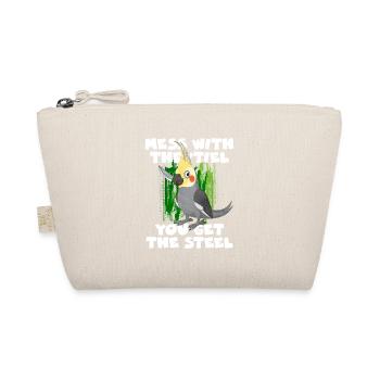 African Grey Parrot Gift - Organic Pouch - nature - Front