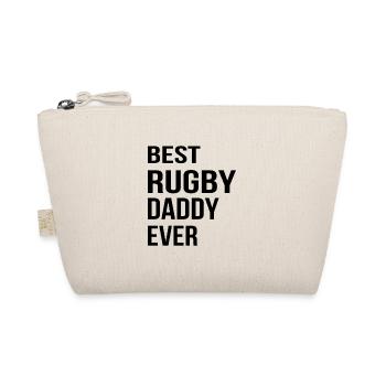 Best Rugby Daddy Ever - Rugby Dad Rugby Daddy - Organic Pouch - nature - Front