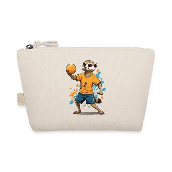 Joueur de handball suricate style streetwear - Trousse biologique - nature - Devant