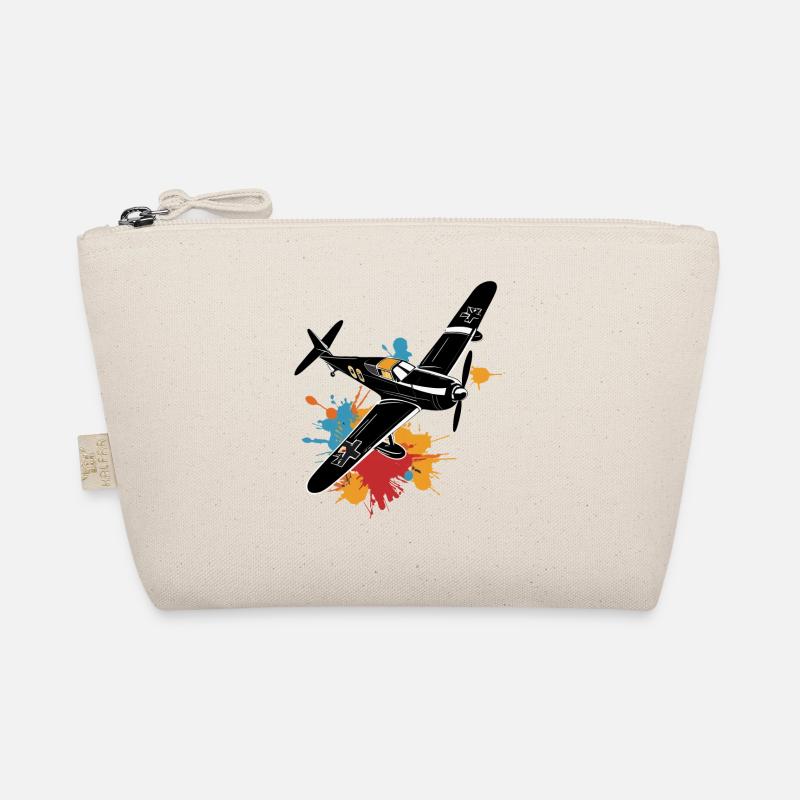 Model Airplane Pilot Airplane Hobby Design Organic Pouch