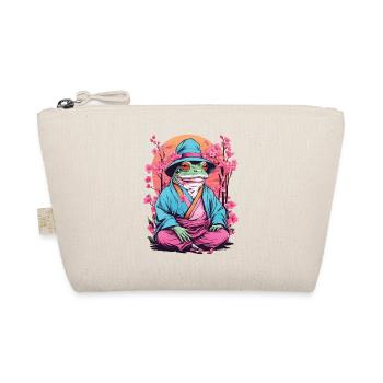 Asian Frog Streetwear Aesthetic Vintage - Organic Pouch - nature - Front